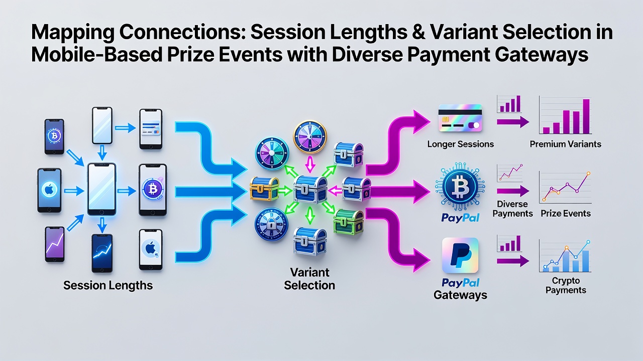 Diagramm zeigt Verbindungen zwischen Sitzungslängen und mobilen Blackjack-Varianten mit Zahlungsoptionen
